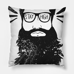 STAY HIGH BEARD GLASSES Pillow