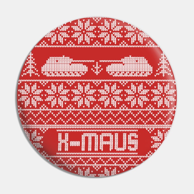 Ugly Christmas Sweater X-MAUS Pin by FAawRay