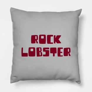 Rock Lobster, burgundy Pillow