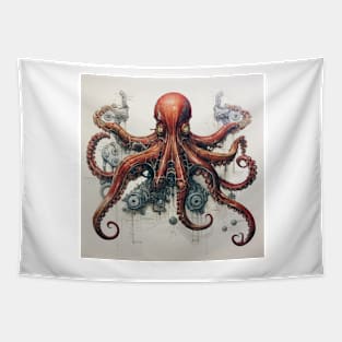 Mechanical Octopus 1 Tapestry