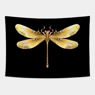 Gold dragonfly Tapestry