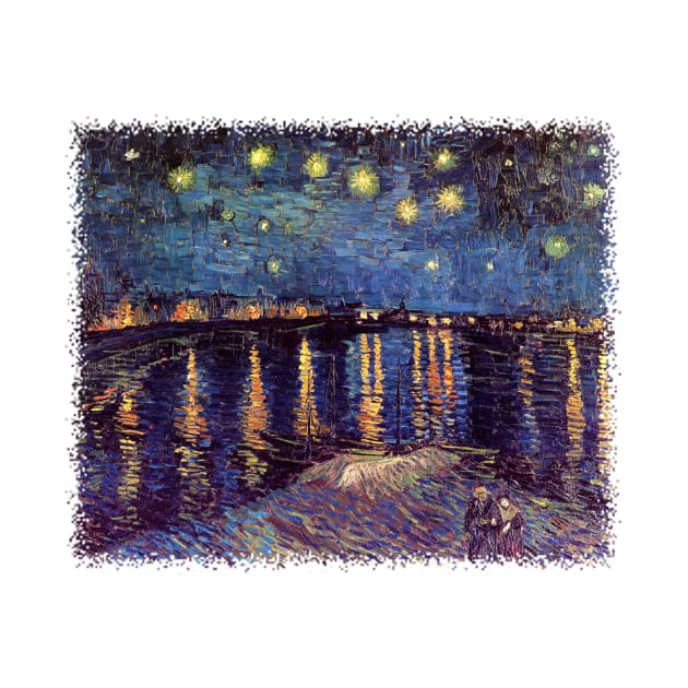 Starry Night Over the Rhone by Vincent van Gogh by MasterpieceCafe