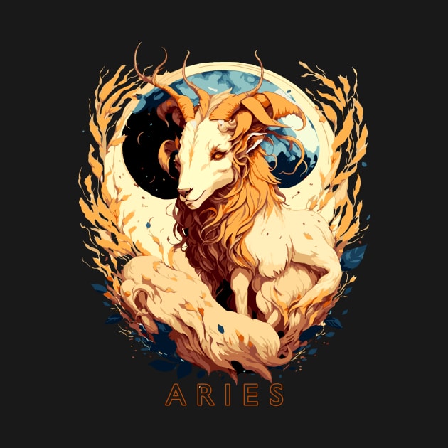 Zodiac sign Aries T-shirt by Emotiondesign