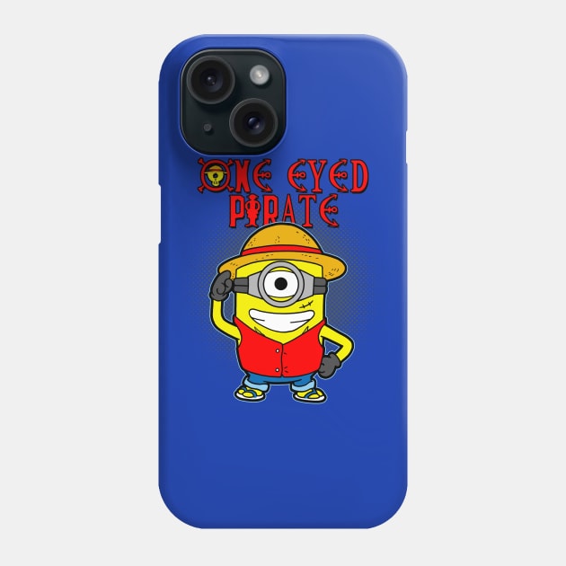 Funny Cute One Eyed Pirate Cartoon Parody For Anime Manga Lovers Phone Case by BoggsNicolas