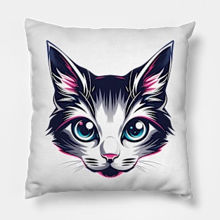 cute cat face Pillow