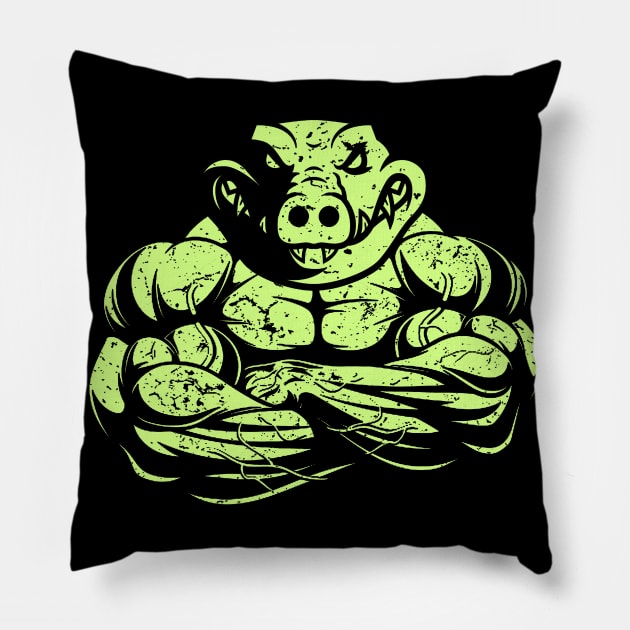 Muscle Croc Pillow by Mila46