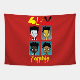 4Faces Zombie Tapestry