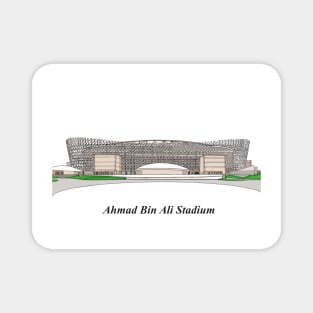 Sketching of Stadium Qatar Magnet