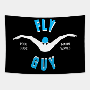 Mens Butterfly Fly Guy Swimmer Swimming Fan Gift Tapestry