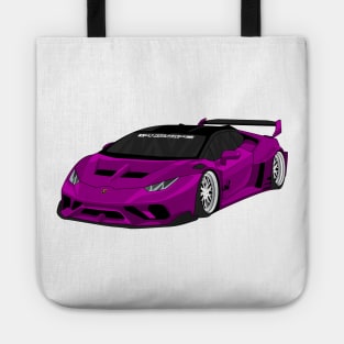 lamborghini huracan PURPLE Tote