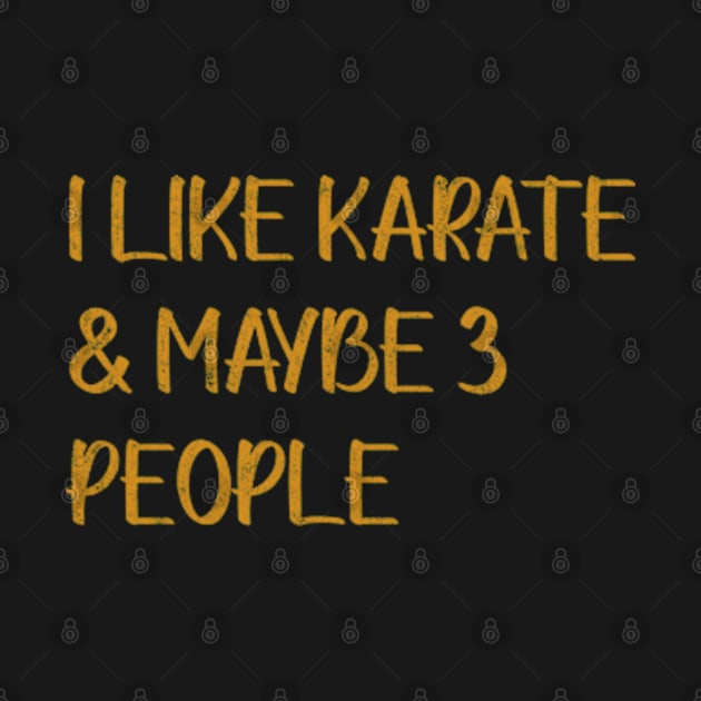 I Like Karate And Maybe 3 People by BlendedArt