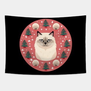 Birman Cat Xmas Ornament, Love Cats Tapestry