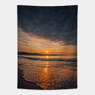 Calm morning seaside Tapestry