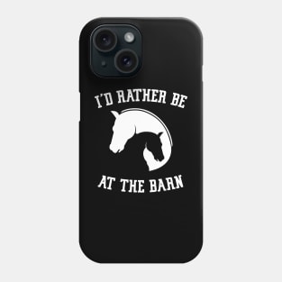 equestrian horse cowgirl barn life Phone Case