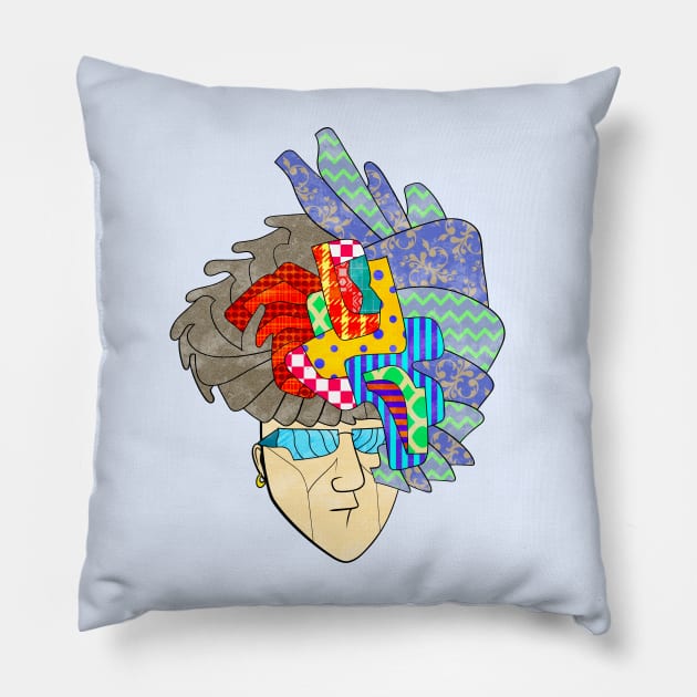 Cool Guy with Extraordinary Style Pillow by Caving Designs