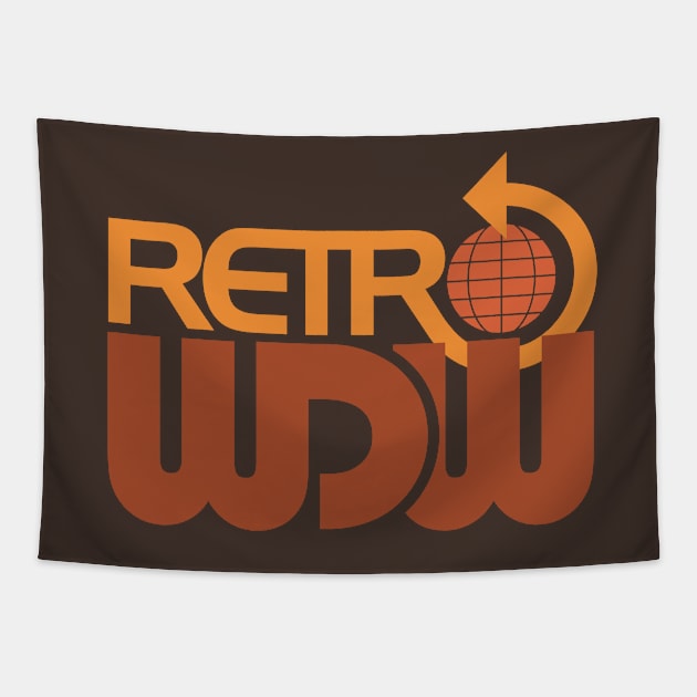 RetroWDW Stacked Logo Tapestry by RetroWDW