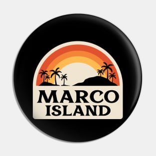 Marco Island Retro Pin