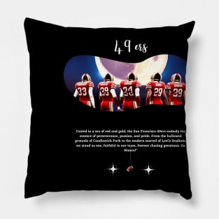 49 ers graphic design, funny 49 ers victor illustration design Pillow