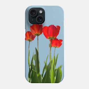Tall Red Tulips Phone Case