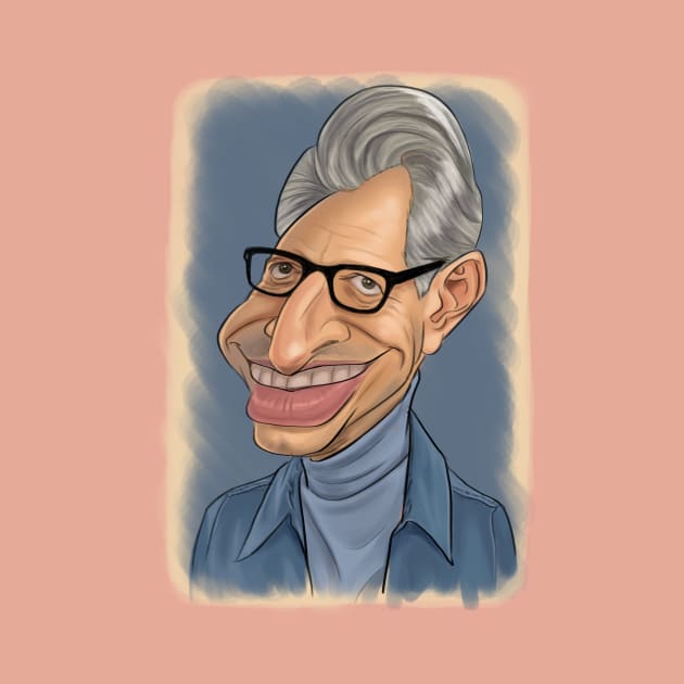 Jeff Goldblum caricature by quenguyen