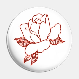 Little Red rose Pin