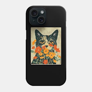 Persian Cat Flowers Art Cat Lover Gift Idea Phone Case