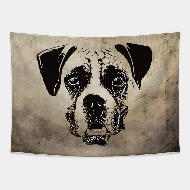 Boxer Dog Tapestry by DoggyStyles