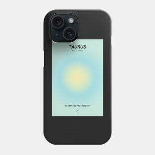 Taurus Zodiac Sign Aura Phone Case