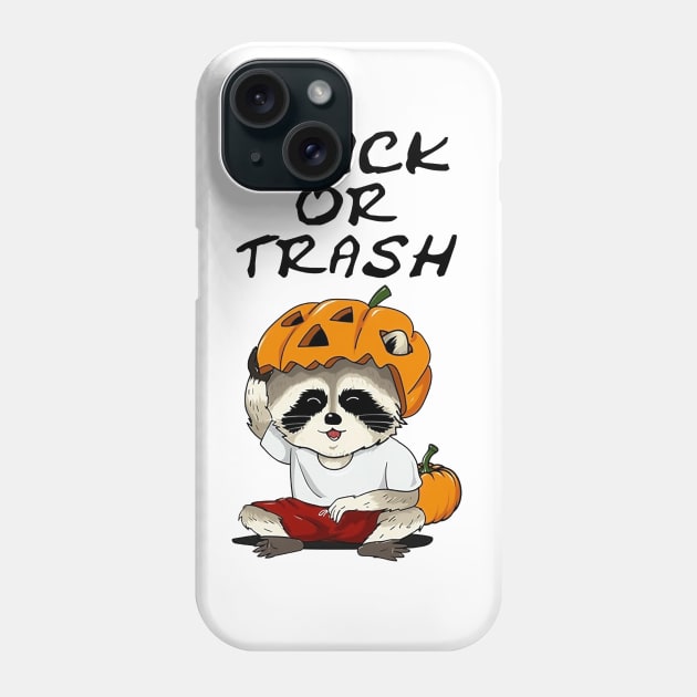 Trick or Trash Halloween Phone Case by WikiDikoShop