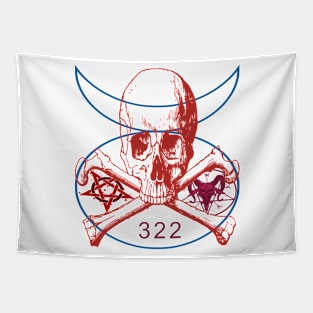 Skull and Bones 322 Tapestry