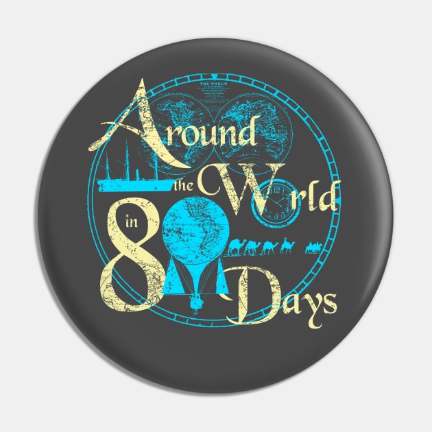 AROUND THE WORLD IN 80 DAYS Pin by karmadesigner