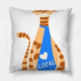 Shop Local Support Local - Cat Love local 3 Pillow