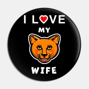 I Love my Cougar Wife funny graphic t-shirt, to show your love for your older Wife. Pin