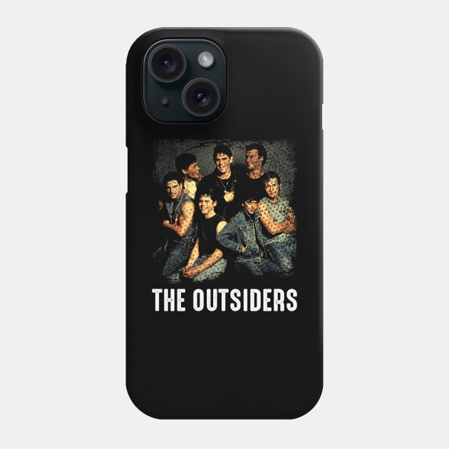 Stay Gold Tribute Showcase the Resilience and Friendship of Outsiders' Gang on a Stylish Tee Phone Case by Amir Dorsman Tribal