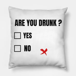 ARE YOU DRUNK? FUNNY Pillow