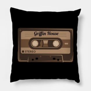 Griffin House / Cassette Tape Style Pillow