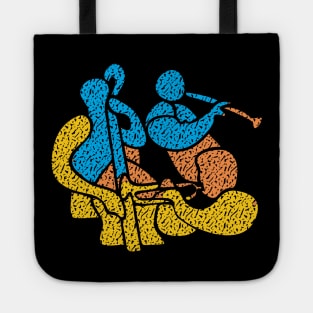 Jazz Music Trio Modern Stylish Concept Tote