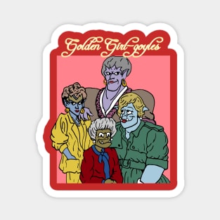 Golden girl-goyles Magnet