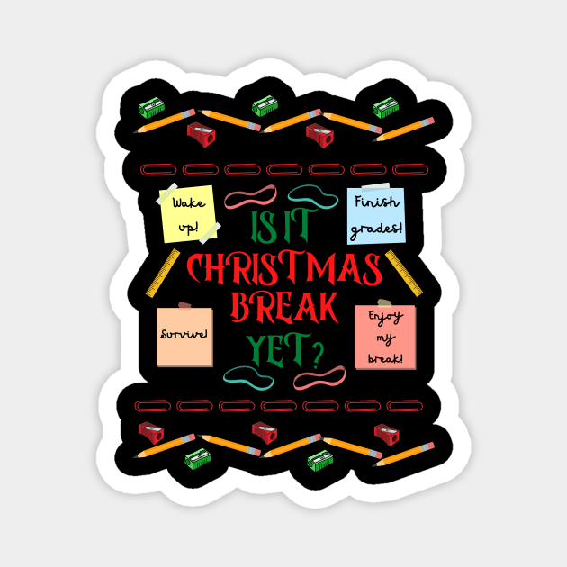 A Teacher's Ugly Christmas Magnet by hauntedgriffin