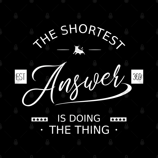 The shortest answer is  doing the thing, Pragmatic by FlyingWhale369