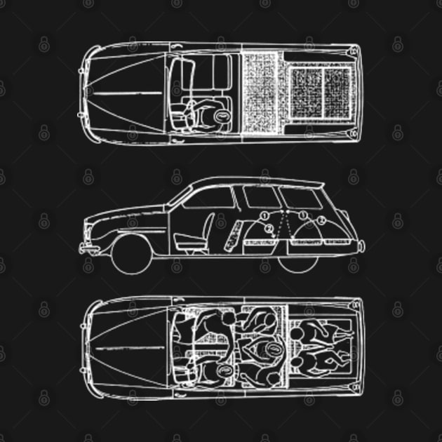 SAAB 95 - cutaway by Throwback Motors