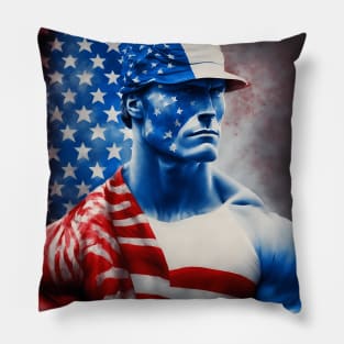 [AI Art] Robust Average Native American man Pillow