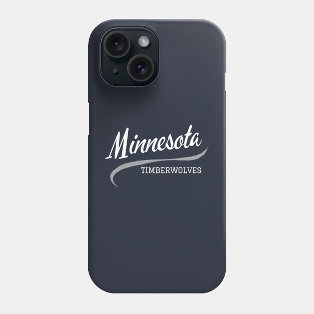 Minnesota Timberwolves MIN Phone Case by CityTeeDesigns