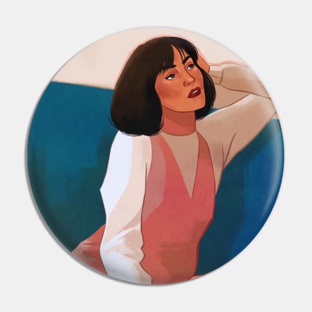 Colorblock Girl Pin by Carina Guevara