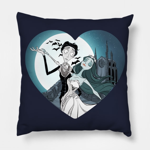 Corpse Bride Pillow by Drea D. Illustrations