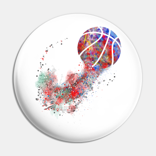 Sport Pin - Basketball ball by RosalisArt