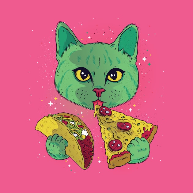 Taco Cat Graphic T-Shirt by mdstore