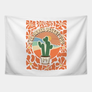 Mothers day plant  lover groovy sarcastic cactus pun Tapestry