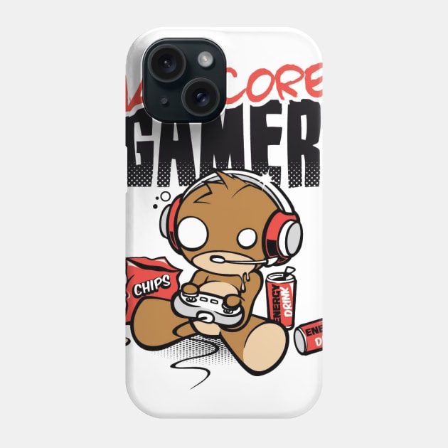 Hardcore Gamer Phone Case by T-Shirt King