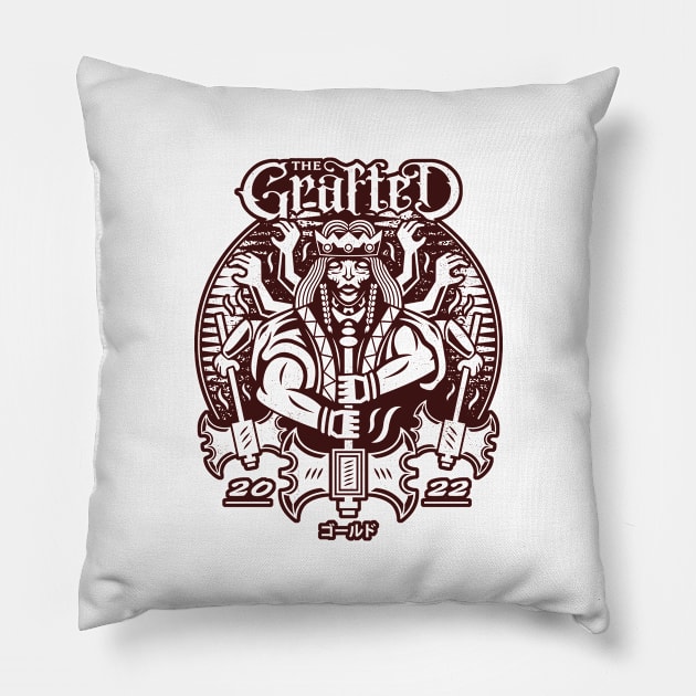 Grafted Demigod Pillow by logozaste